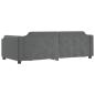 Preview: Tagesbett Dunkelgrau 90x190 cm Stoff