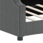 Preview: Tagesbett Dunkelgrau 90x190 cm Stoff