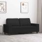 Preview: ARDEBO.de - 2-Sitzer-Sofa Schwarz 140 cm Stoff