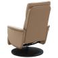 Preview: Relaxsessel mit Fu?teil Cappuccino-Braun Kunstleder