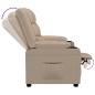 Preview: Relaxsessel Cappuccino-Braun Kunstleder