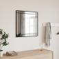 Preview: ARDEBO.de - Wandspiegel Schwarz 60x60 cm Quadratisch Eisen