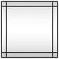 Preview: Wandspiegel Schwarz 60x60 cm Quadratisch Eisen