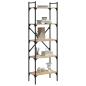 Preview: Bücherregal 5 Fächer Sonoma-Eiche 56x31,5x174 cm Holzwerkstoff