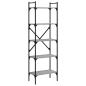 Preview: B?cherregal 5 F?cher Grau Sonoma 56x31,5x174 cm Holzwerkstoff
