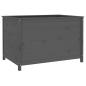 Preview: Hochbeet Grau 119,5x82,5x78 cm Massivholz Kiefer