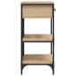 Preview: Konsolentisch Sonoma-Eiche 75x34,5x75 cm Holzwerkstoff