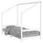 Preview: Kinderbett Wei? 90x200 cm Massivholz Kiefer
