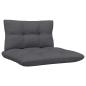 Preview: 3-tlg. Garten-Lounge-Set mit Anthrazit Kissen Kiefernholz