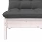 Preview: 5-tlg. Garten-Lounge-Set mit Kissen Kiefer Massivholz