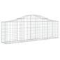 Preview: Gabionen mit Hochbogen 7 Stk. 200x30x60/80 cm Verzinktes Eisen