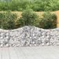 Preview: ARDEBO.de - Gabionen mit Hochbogen 8 Stk. 200x30x80/100 cm Verzinktes Eisen