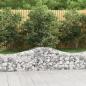 Preview: ARDEBO.de - Gabionen mit Hochbogen 15 Stk. 200x50x40/60 cm Verzinktes Eisen