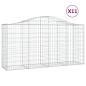 Preview: Gabionen mit Hochbogen 11 Stk 200x50x100/120cm Verzinktes Eisen