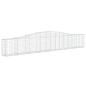 Preview: Gabionen mit Hochbogen 10 Stk. 400x30x60/80 cm Verzinktes Eisen