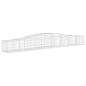 Preview: Gabionen mit Hochbogen 20 Stk. 400x50x40/60cm Verzinktes Eisen