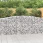 Preview: ARDEBO.de - Gabionen mit Hochbogen 15 Stk 400x50x100/120cm Verzinktes Eisen