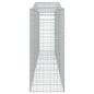 Preview: Gabionen mit Hochbogen 4 Stk. 400x50x120/140cm Verzinktes Eisen