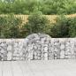 Preview: ARDEBO.de - Gabionen mit Hochbogen 9 Stk. 200x30x80/100 cm Verzinktes Eisen
