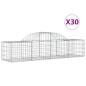 Preview: Gabionen mit Hochbogen 30 Stk. 200x50x40/60 cm Verzinktes Eisen