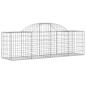 Preview: Gabionen mit Hochbogen 12 Stk. 200x50x60/80 cm Verzinktes Eisen