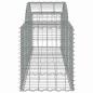 Preview: Gabionen mit Hochbogen 12 Stk. 200x50x60/80 cm Verzinktes Eisen