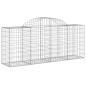 Preview: Gabionen mit Hochbogen 13 Stk. 200x50x80/100cm Verzinktes Eisen