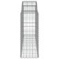 Preview: Gabionen mit Hochbogen 15 Stk 200x50x100/120cm Verzinktes Eisen
