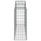Preview: Gabionen mit Hochbogen 40 Stk 200x50x100/120cm Verzinktes Eisen