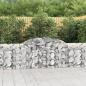 Preview: ARDEBO.de - Gabionen mit Hochbogen 4 Stk. 300x30x80/100 cm Verzinktes Eisen