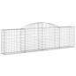 Preview: Gabionen mit Hochbogen 12 Stk. 300x30x80/100cm Verzinktes Eisen
