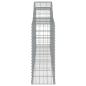 Preview: Gabionen mit Hochbogen 12 Stk. 300x30x80/100cm Verzinktes Eisen
