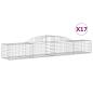 Preview: Gabionen mit Hochbogen 17 Stk. 300x50x40/60 cm Verzinktes Eisen
