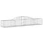Preview: Gabionen mit Hochbogen 17 Stk. 300x50x40/60 cm Verzinktes Eisen
