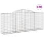 Preview: Gabionen mit Hochbogen 20 Stk 300x50x120/140cm Verzinktes Eisen