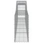 Preview: Gabionen mit Hochbogen 2 Stk. 400x30x60/80 cm Verzinktes Eisen