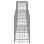 Preview: Gabionen mit Hochbogen 4 Stk. 400x50x80/100cm Verzinktes Eisen