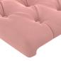 Preview: Kopfteil mit Ohren Rosa 83x23x78/88 cm Samt