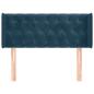Preview: Kopfteil mit Ohren Dunkelblau 103x16x78/88 cm Samt