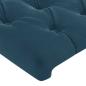 Preview: Kopfteil mit Ohren Dunkelblau 103x16x78/88 cm Samt