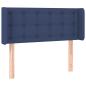 Preview: Kopfteil mit Ohren Blau 93x16x78/88 cm Stoff