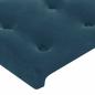 Preview: Kopfteil mit Ohren Dunkelblau 93x16x78/88 cm Samt