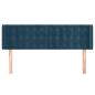 Preview: Kopfteil mit Ohren Dunkelblau 147x16x78/88 cm Samt