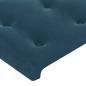 Preview: Kopfteil mit Ohren Dunkelblau 147x16x78/88 cm Samt