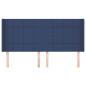 Preview: Kopfteil mit Ohren Blau 163x16x118/128 cm Stoff