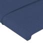 Preview: Kopfteil mit Ohren Blau 163x16x118/128 cm Stoff