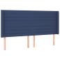 Preview: Kopfteil mit Ohren Blau 163x16x118/128 cm Stoff