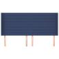 Preview: Kopfteil mit Ohren Blau 163x16x118/128 cm Stoff