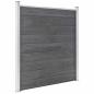 Preview: Gartenzaun WPC 353×186 cm Grau