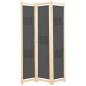 Preview: ARDEBO.de - 3-teiliger Raumteiler Grau 120 x 170 x 4 cm Stoff